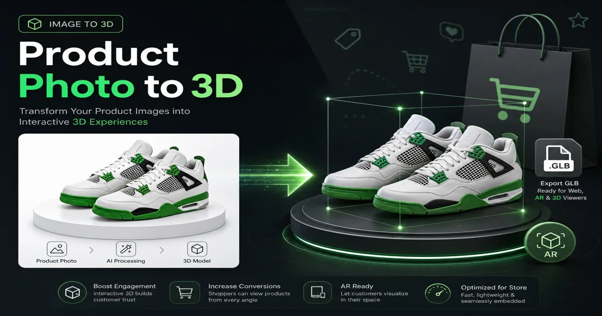 Image to 3D for E-Commerce — Turn Product Photos into 3D Models Image to 3D for E-Commerce — Turn Product Photos into 3D Models