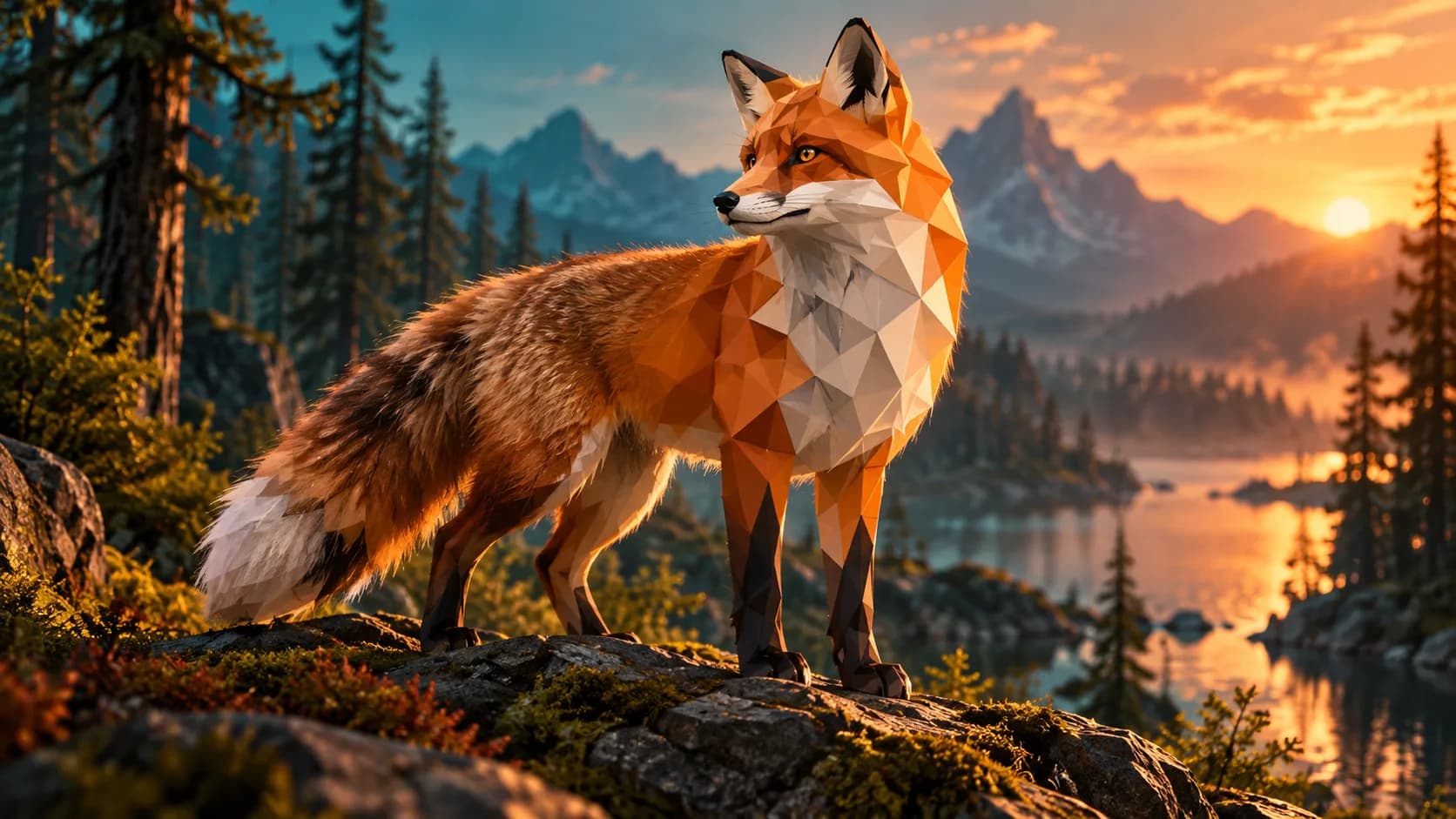 Immagine in 3D low-poly: crea un modello stilizzato da un'immagine di riferimento Immagine in 3D low-poly: crea un modello stilizzato da un'immagine di riferimento